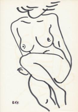  Rózsahegyi, György - Sitting Nude 